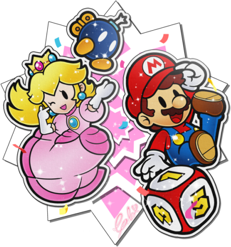 The Paper Party Is On ~ - Mario Series (500x500), Png Download