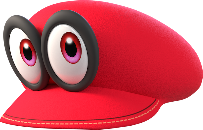 Cappy - Super Mario Odyssey Cappy (665x426), Png Download