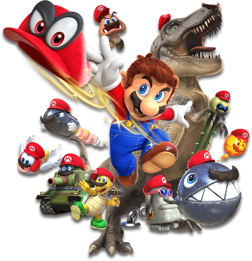 Game Figures - Nintendo Super Mario Odyssey (817x846), Png Download