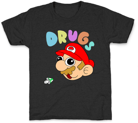 Mario On Drugs Kids T-shirt - Snake Eyes Gi Joe T Shirt (484x484), Png Download
