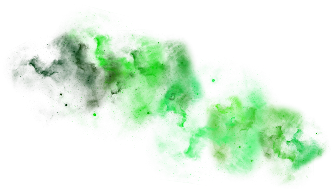 Space Cloud Png - Green Clouds Png (1063x604), Png Download