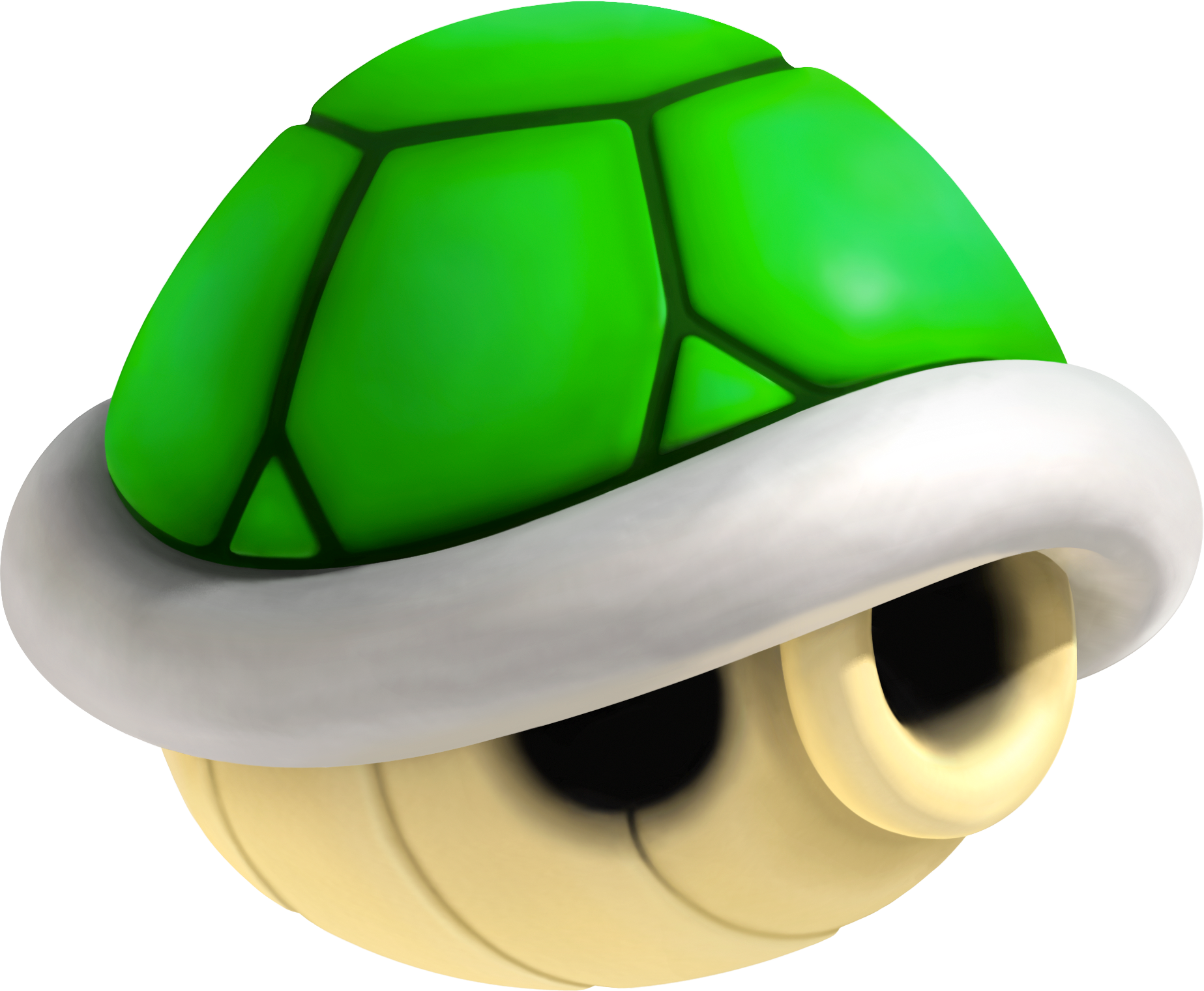 Bullet Bill - Mario Kart Green Shell (1847x1521), Png Download