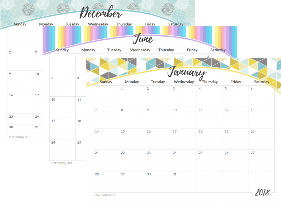 2018 Landscape Calendar - Calendar (1024x731), Png Download