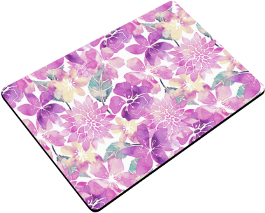 Pastel Watercolor Flower Pattern Doormat - Blue Green Watercolor Flower Pattern Beach Towel (500x500), Png Download