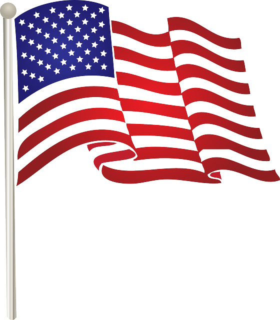 American Flag Clipart Fourth July - American Flag Clip Art Png (560x640), Png Download