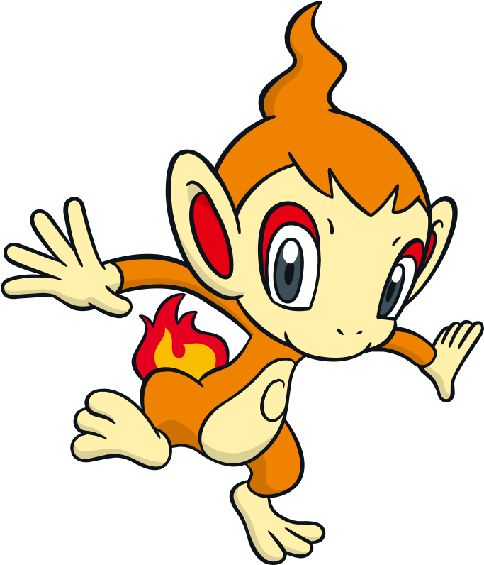 Chimchar Global Link Artwork - Pokemon Chimchar Dream World (689x800), Png Download