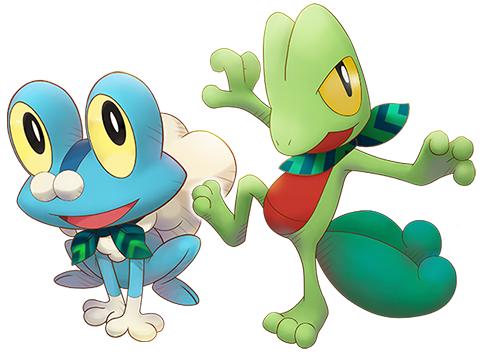 Froakie And Pikachu - Pokemon Super Mystery Dungeon - Nintendo 3ds Standard (483x352), Png Download