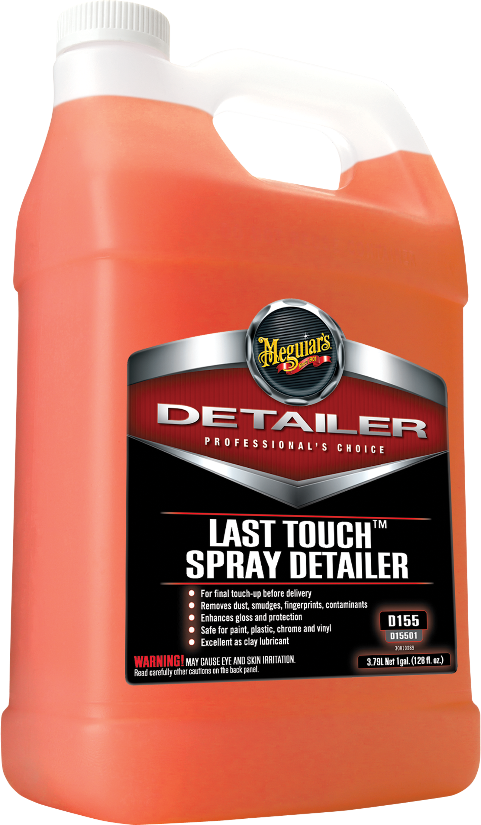 D155 Detailer Last Touch Spray Detailer, 1 Gallon - Meguiar's D-15501 Last Touch Spray Detailer 1 Gallon (3000x3000), Png Download