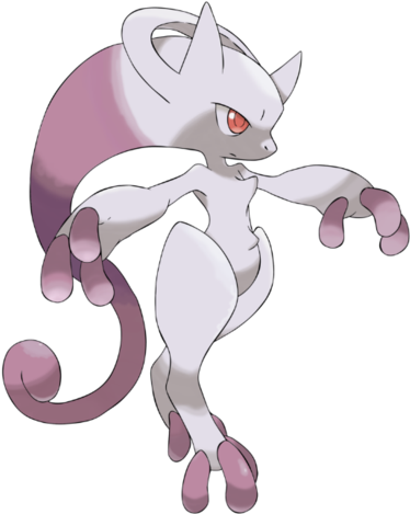 Run And Hide - Pokémon Mega Mewtwo Y (390x479), Png Download
