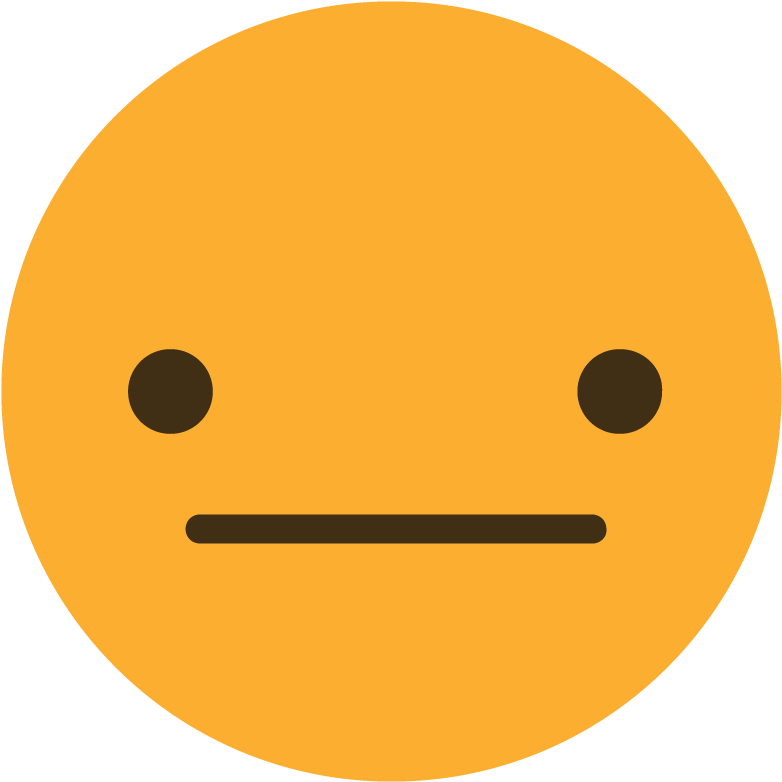 Unmoved Reaction Emoji Icon Vector Graphic Emoticon - Ville De Saint Etienne (800x800), Png Download