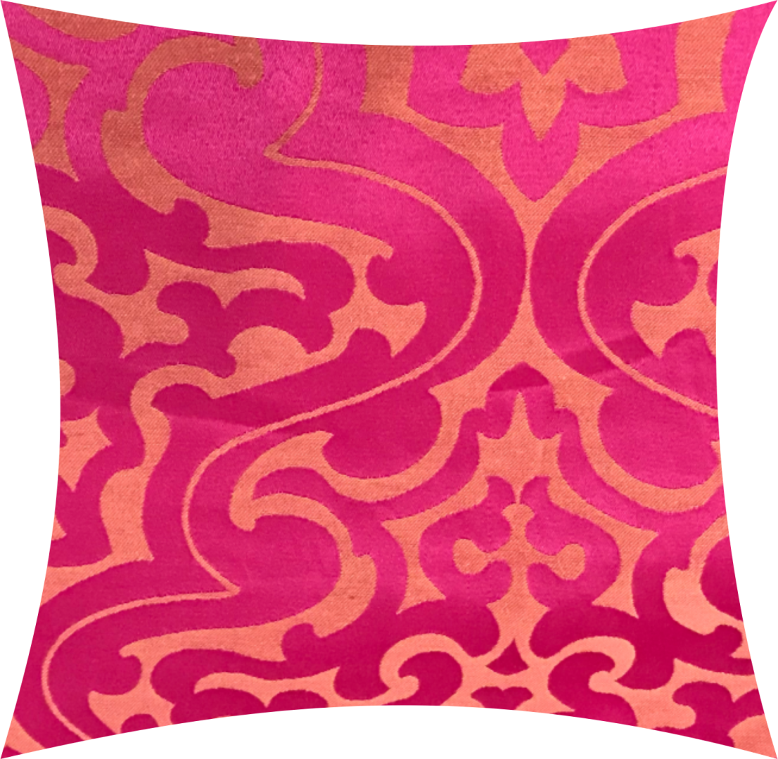 Almofada Pink E Laranja Arabesco - Malibu (1106x1080), Png Download