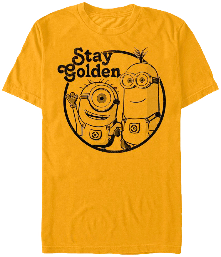Stay Golden Despicable Me T-shirt - Duppy Gun T Shirt (752x871), Png Download