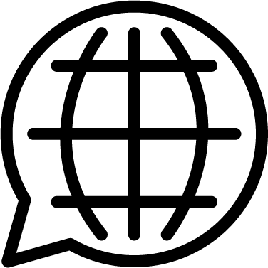 View All - 50 Icons - Globe With Location Icon (376x377), Png Download