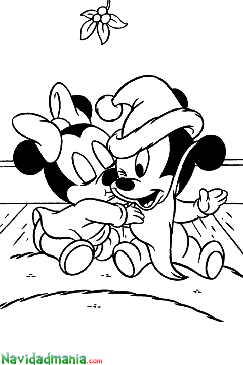 Baby Minnie Mouse And Mickey Mouse Drawing (480x720), Png Download