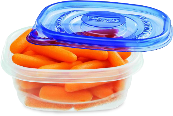 Small Snack - Glad Container Png (750x500), Png Download