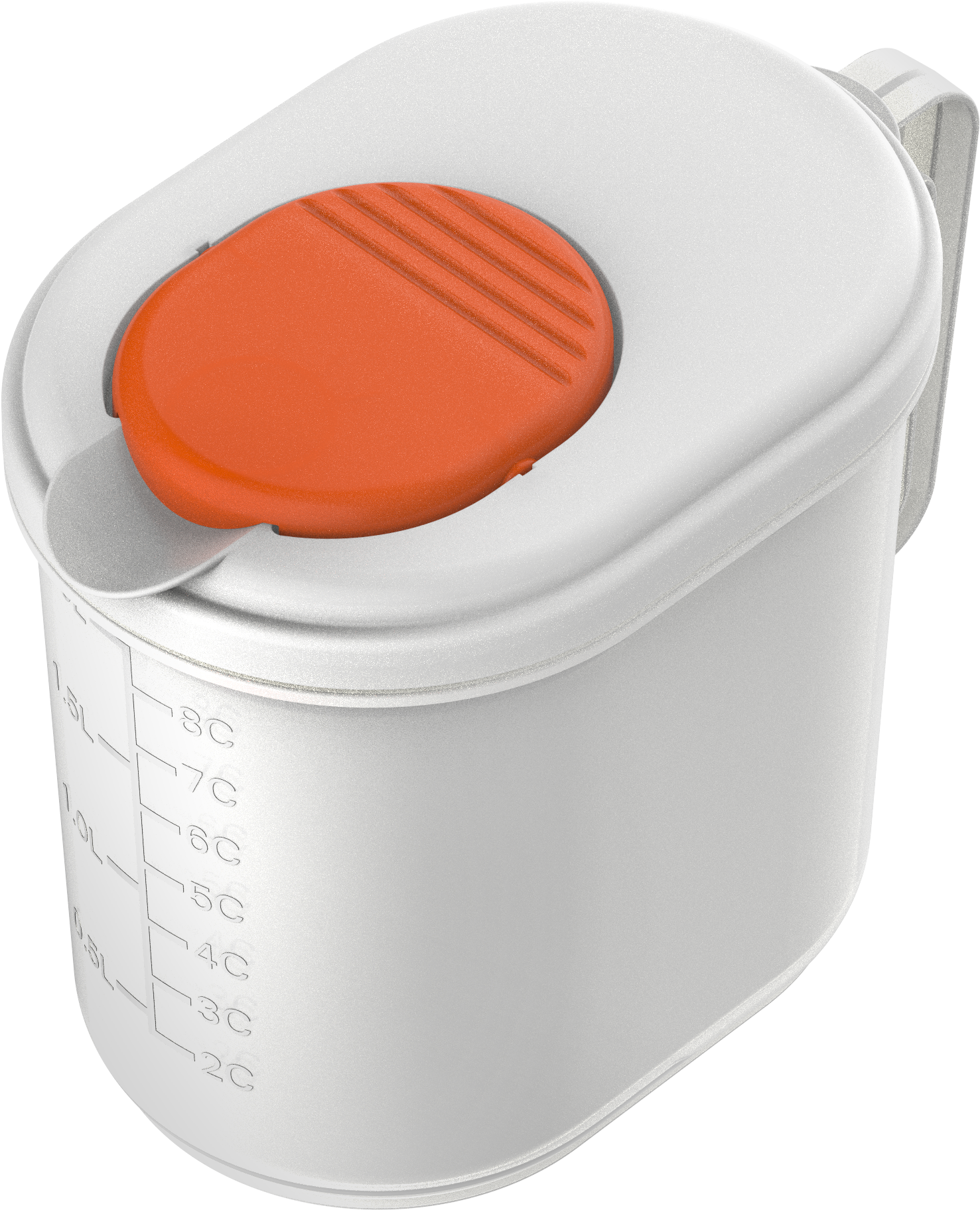 Nutramilk 2l Plastic Storage Container - Coin Purse (2550x2093), Png Download