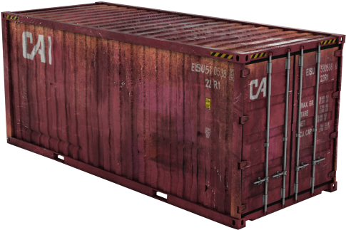 20' Storage - Intermodal Container (662x365), Png Download