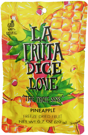 Our Pineapple - Snack De Piña Fruta Liofilizada 20 Gr La Fruta Dice (618x500), Png Download