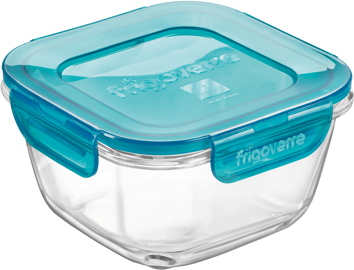 Square Container 4 3/4 X 4 3/4” Frigoverre Evolution - Bormioli Rocco Evolution Frigoverre Square, Glass, (1600x1600), Png Download