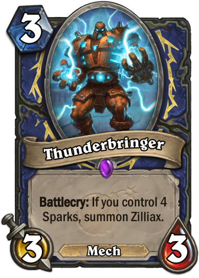 Hearthstone Mech C Thun (400x543), Png Download