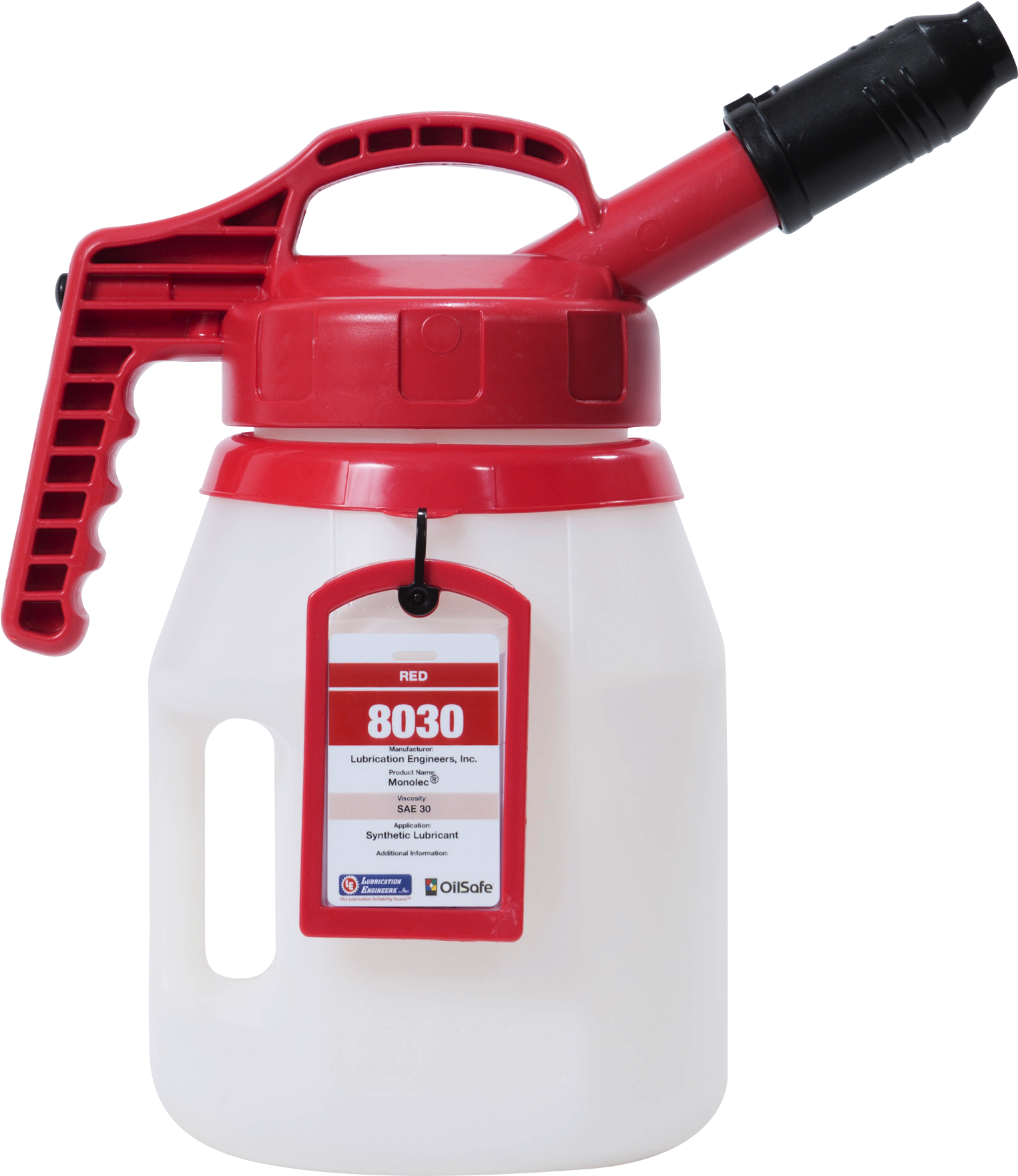 Oilsafe Stumpy Spout 5 Liter Red - Color Coded Container Lubrication (1929x2646), Png Download