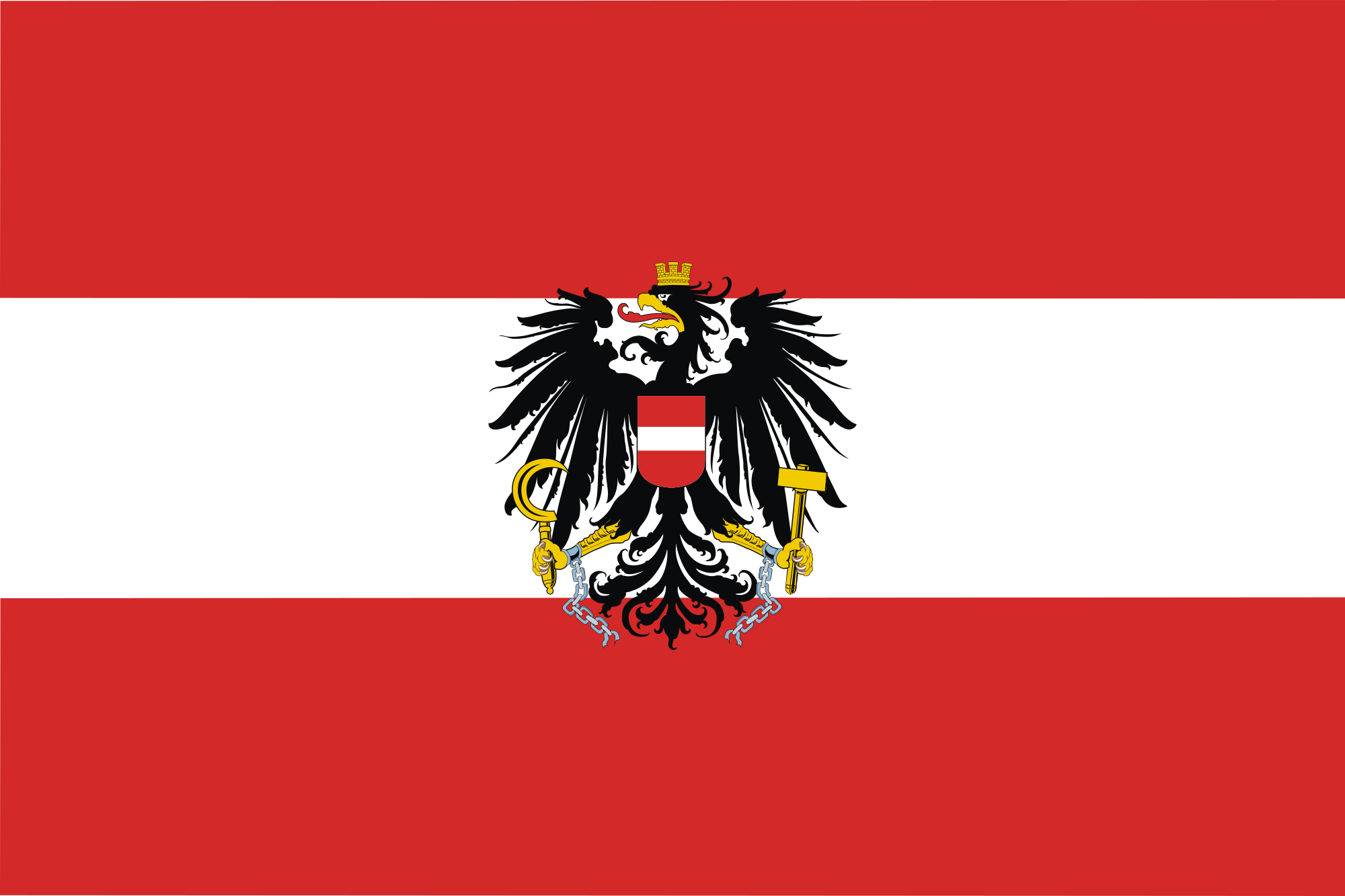 Open - Austria Coat Of Arms Baby Blanket (2000x1333), Png Download
