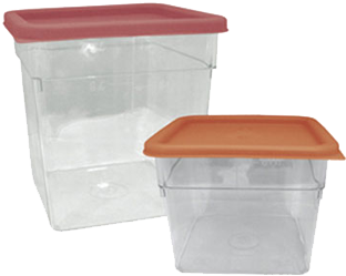 Crown Brands, Llc Scq-8pc Food Storage Container, Square - Update International Scq-6pc Storage Container (376x338), Png Download