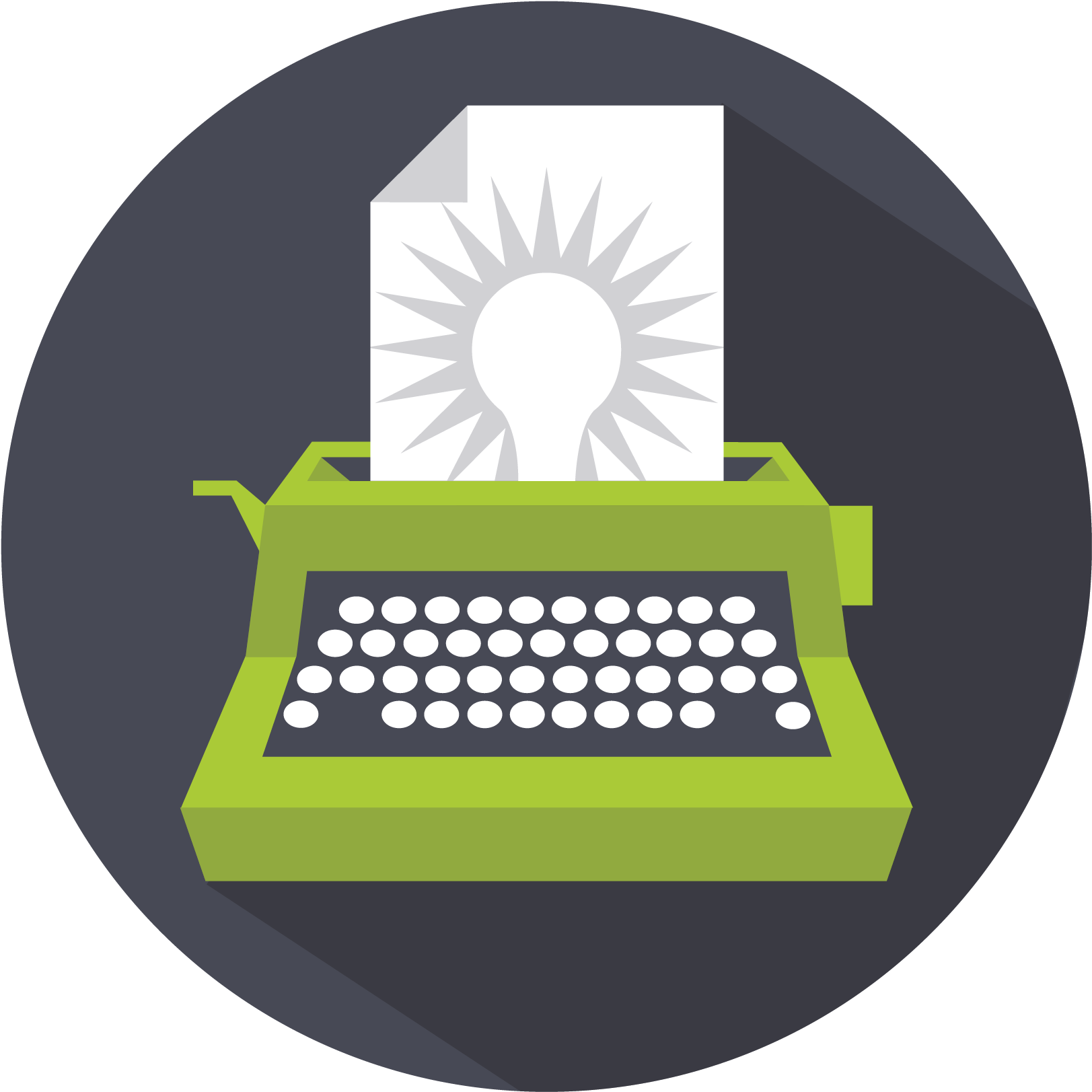 Jcw Creative Agency Writer Green Icon Image - Icon Writer Green (2084x2084), Png Download