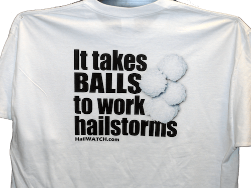 Hailwatch T-shirt - 1074lg (500x375), Png Download
