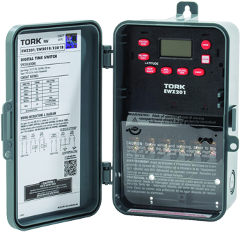 Tork Ez Billboard Time Clock - Tork E101pb Electronic Timer,24 Hr,spst (350x343), Png Download