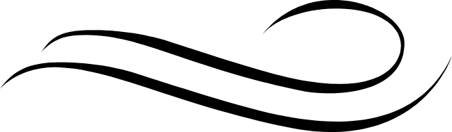 Monogram Letters - Wind Lines Clip Art (648x190), Png Download