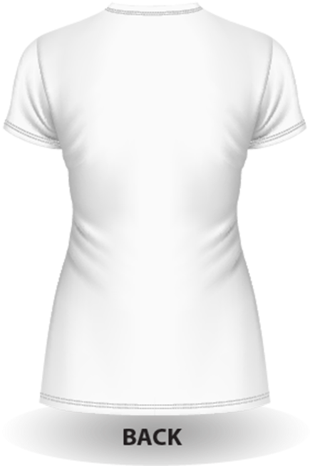 Ladies White Tee - 1100-000199-0002-001 (448x659), Png Download