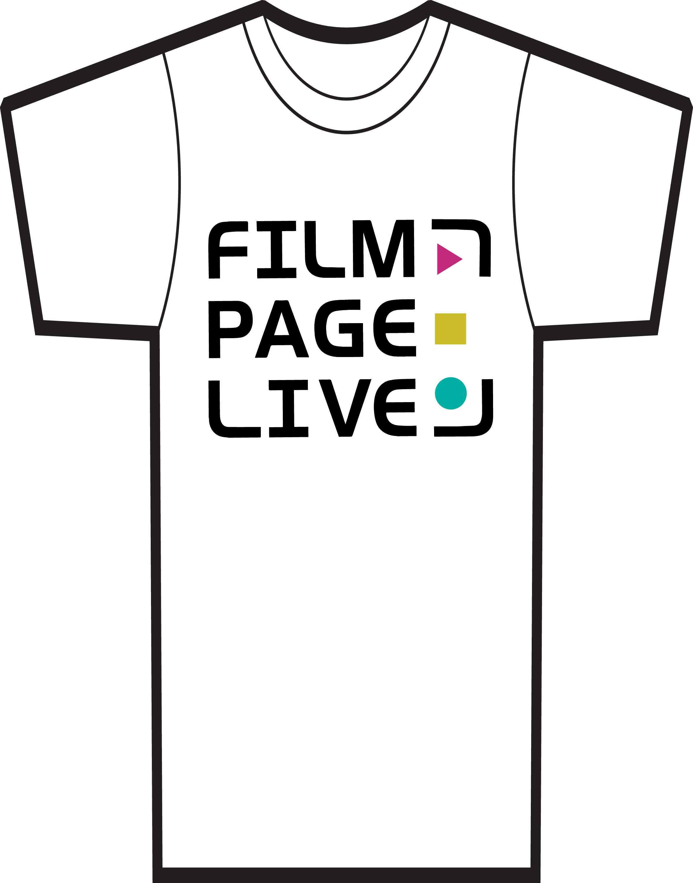 Filmpagelive T Shirt White - Bag (2350x2995), Png Download