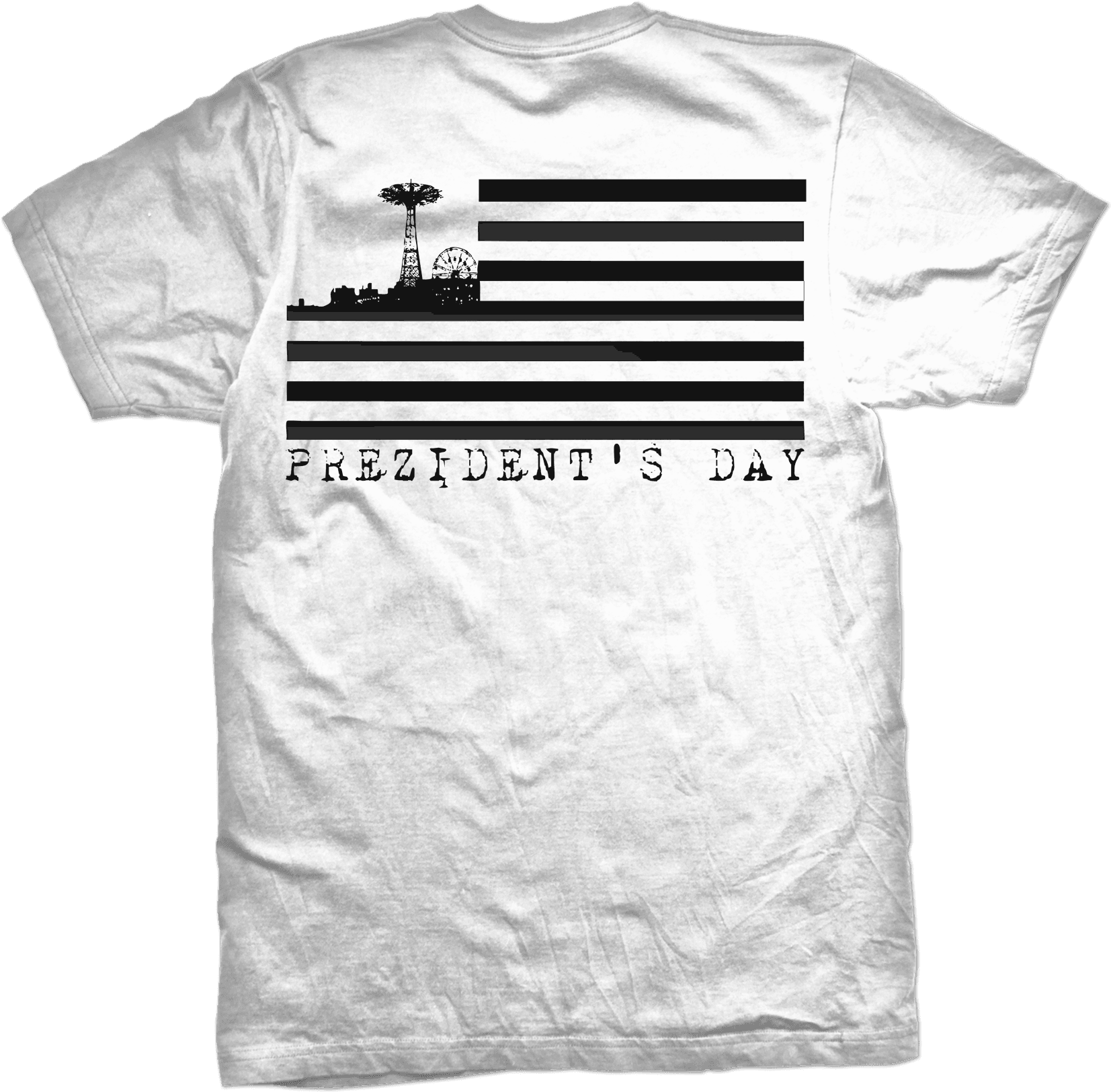 Nems Prezidents Day T Shirt Back - Iron Man Shirt White (1880x1732), Png Download