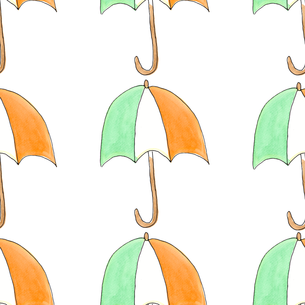 This Backgrounds Is Hand Painted Umbrelltransparent - Cartoon (1024x1024), Png Download