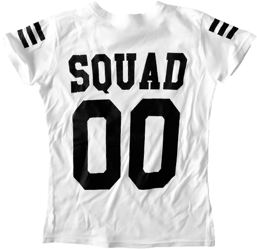 Firepower Fp Squad T-shirt Girls White - Squad Shirt For Girls (535x535), Png Download