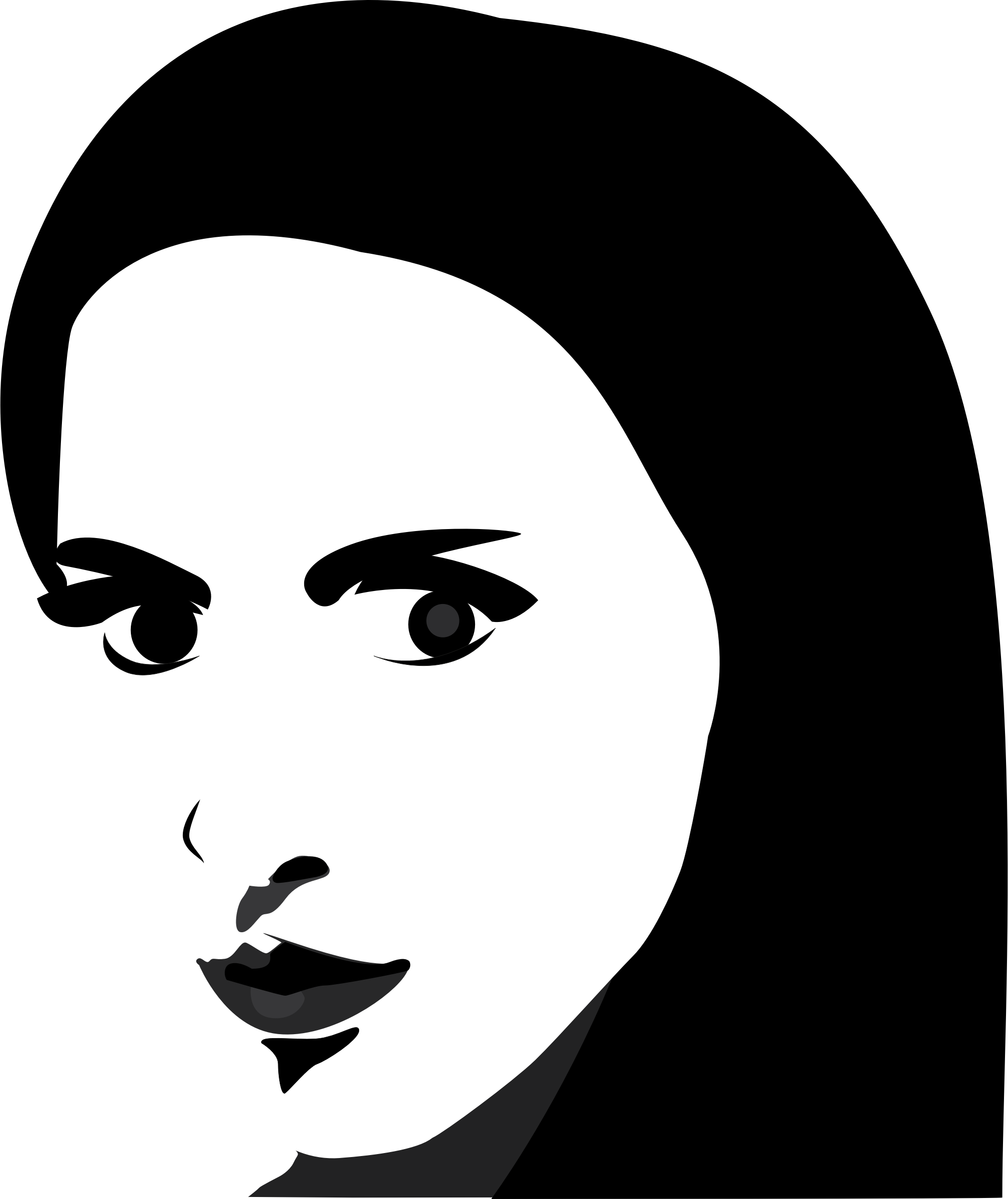 This Free Icons Png Design Of Woman's Face Portrait (2018x2400), Png Download