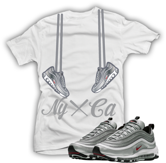 Silver Bullet Air Max 97 Tee - Rose Gold Jordan 11 Clothes (600x587), Png Download