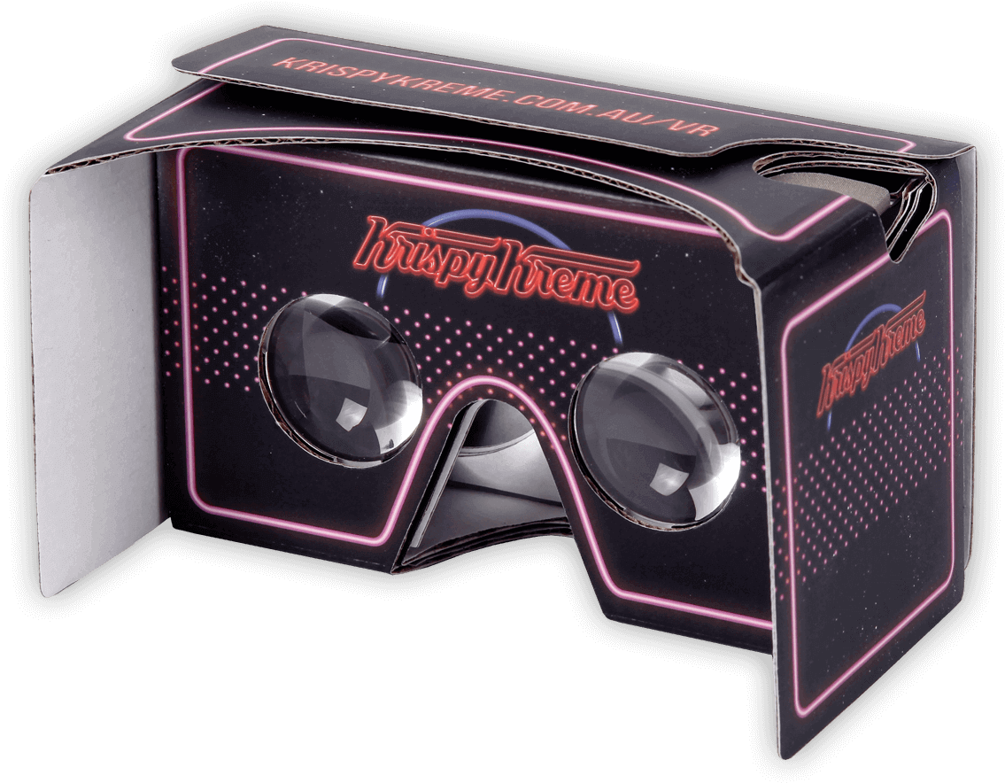 0 Normal Branded Vr Cardboard Back View - Virtual Reality (1224x900), Png Download
