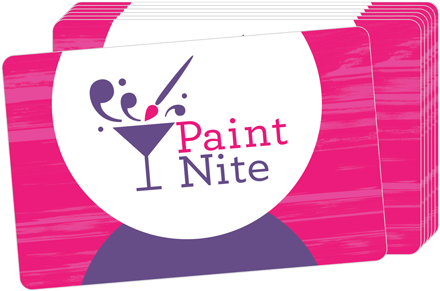 Corporate Gift Cards - Paint Nite Ticket (500x346), Png Download
