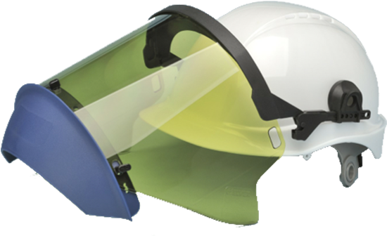 12 Cal Protera™ Ppe Kits - Elvex Arc Shield With Chin Protector Nfpa 70e Risk (650x650), Png Download