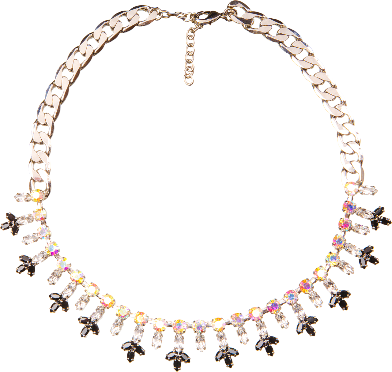 Crystal Fleur De Lis Choker Necklace (1280x1215), Png Download