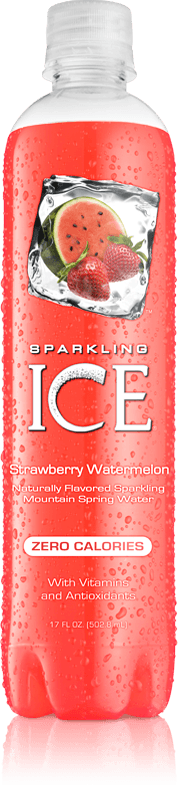 Sparkling Ice Strawberry Watermelon - Ice Sparkling Water Watermelon (179x790), Png Download