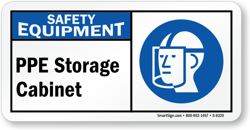 Ppe Sign - Personal Protective Equipment Storage (800x416), Png Download