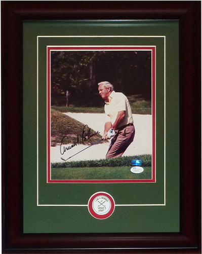 Arnold Palmer Autographed Golf Photo Deluxe Framed (500x500), Png Download