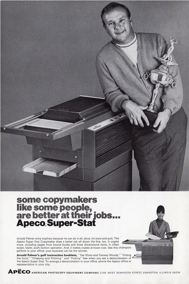 Apeco Copymaker, Trophy, Arnold Palmer, Advertisement (800x996), Png Download