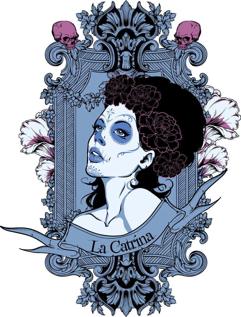 La Catrina Buy T Shirt Design - T-shirt (780x1024), Png Download