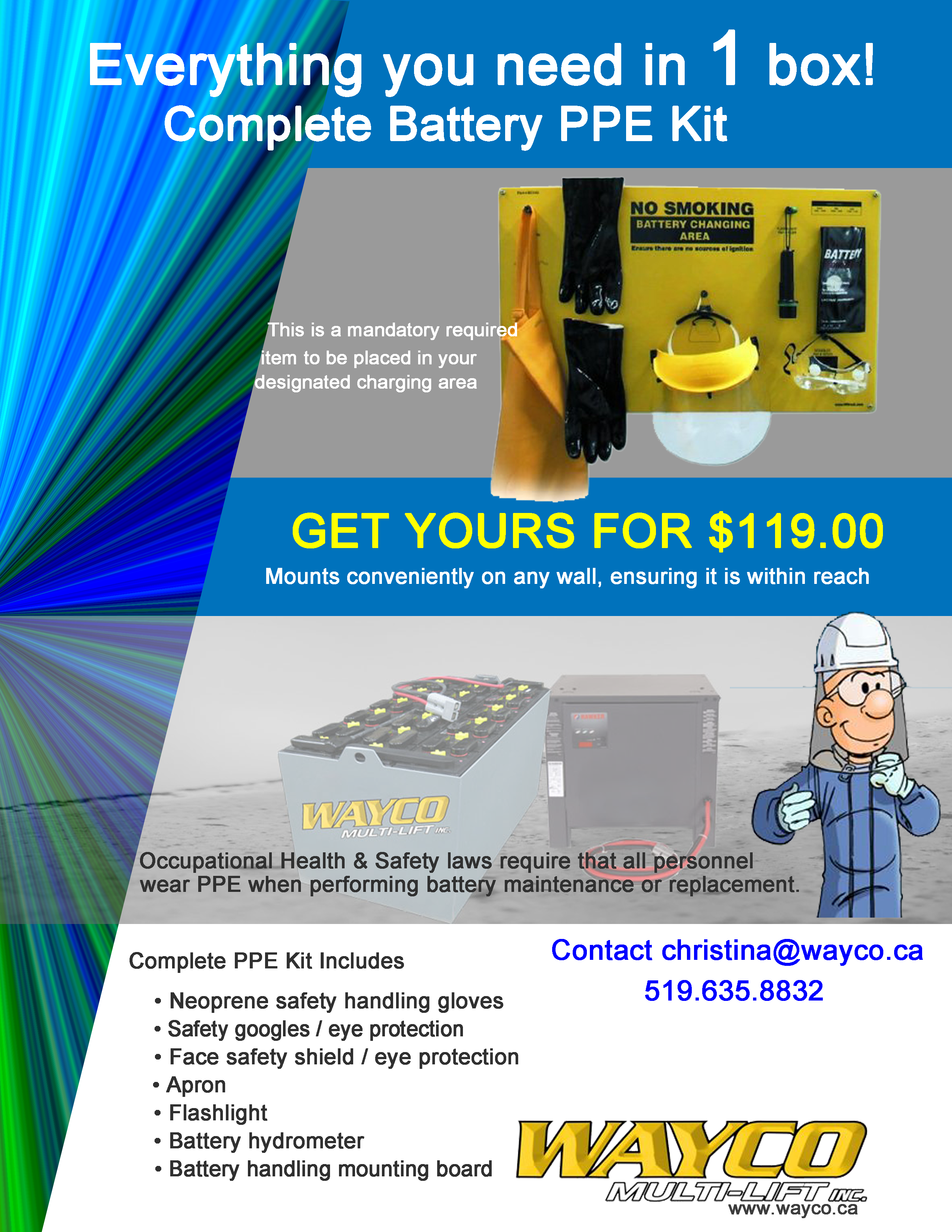 Ppe Kit Personal Protective Equipment - Ironguard Forklift Battery Ppe Protective Handling (2550x3300), Png Download