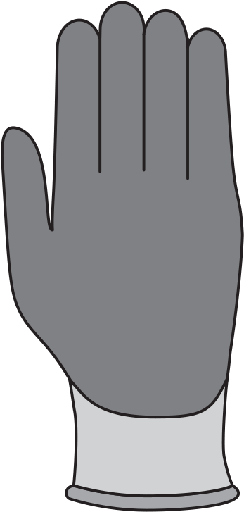 Glove Clipart Ppe (350x741), Png Download