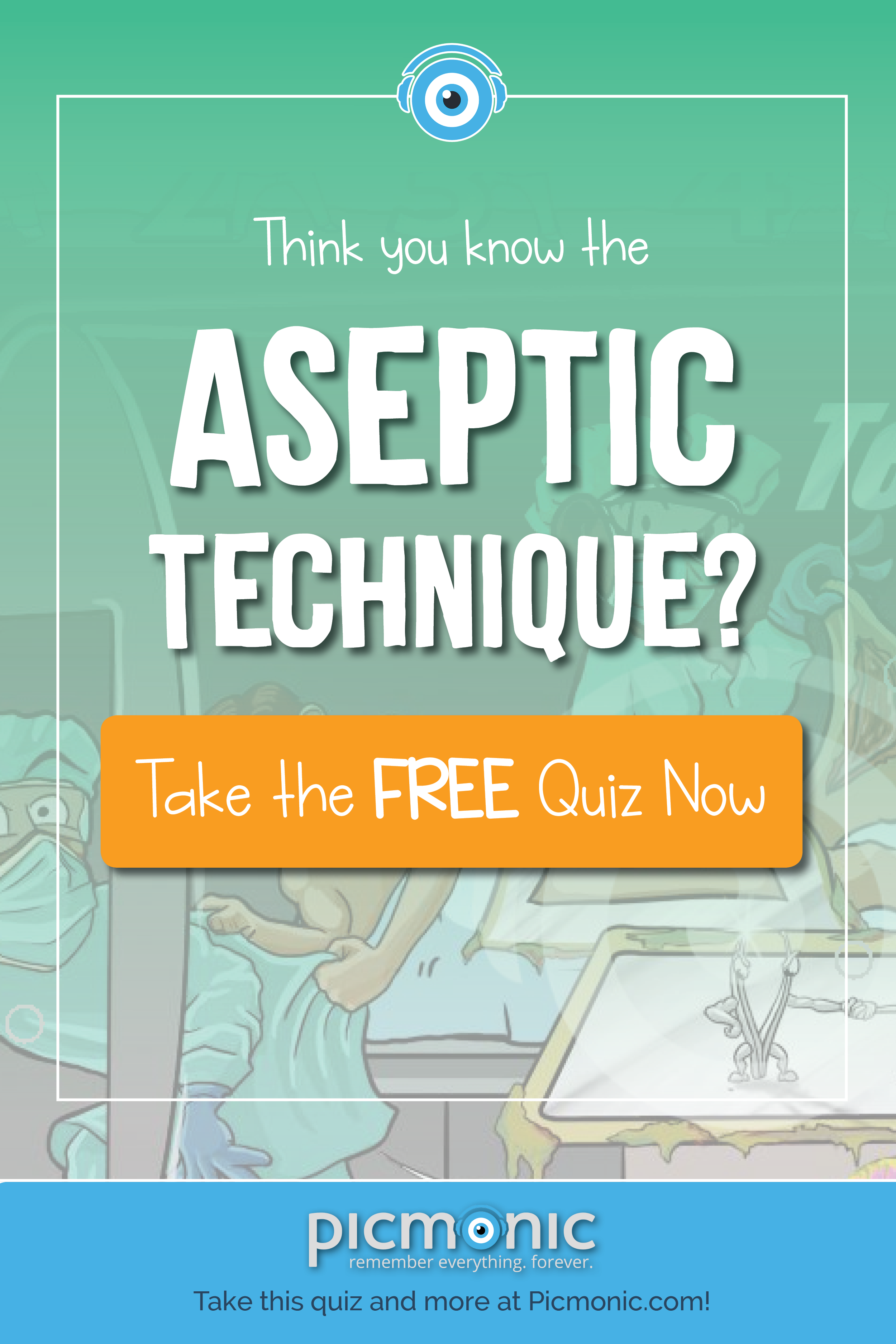 Test Your Nursing Skill And Take The Aseptic Technique (2500x3750), Png Download
